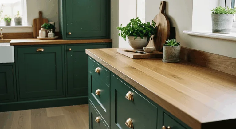 Jaki blat do zielonej kuchni? Materiały i kolory