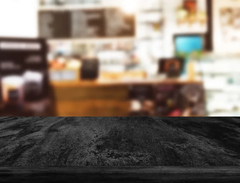 Czarny blat kuchenny kamienny