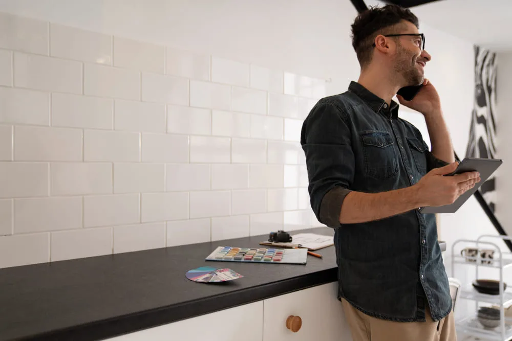 Wykończenie blatu kuchennego przy ścianie